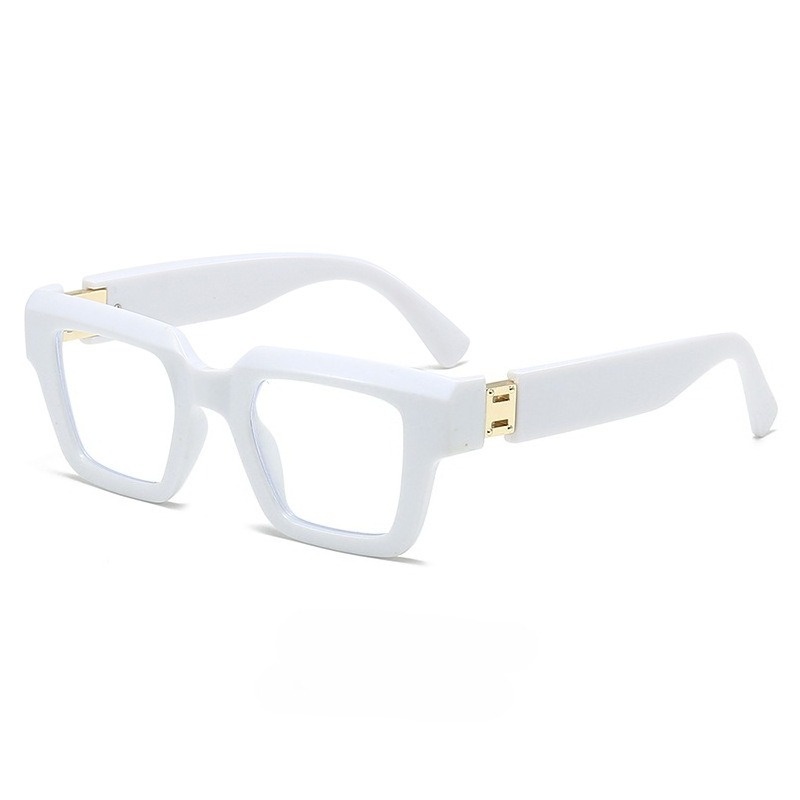 Nouvelle monture de lunettes carrée tendance de haute qualité, grande monture, verres optiques anti-lumière bleue