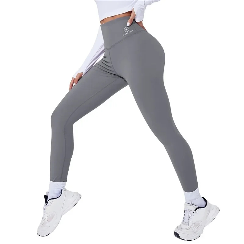 1pc femmes taille haute Yoga Leggins collants de sport femme pantalons de course Sexy bout à bout Leggings gymnastique Fitness Push Up Leggins ﻿