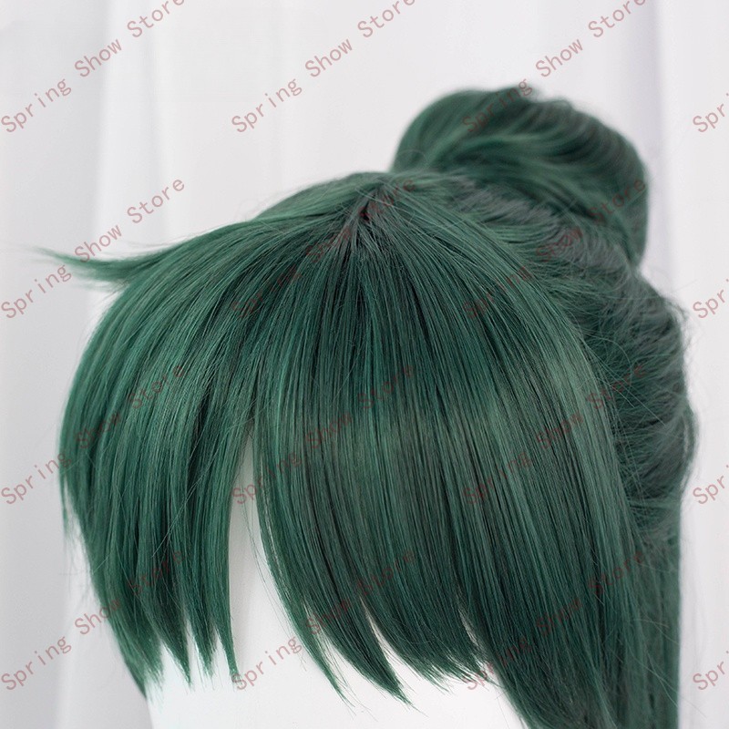 Sailormoon Pluto Meiou Setsuna Cosplay Costume cheveux synthétiques Super longue vert style Halloween fête perruque