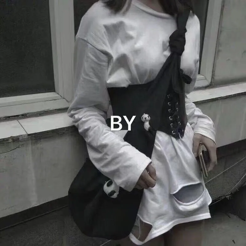 Corset Lolita Gothique en Cuir pour Femme, Large, Amincissant, Taille artificiel astique Sexy