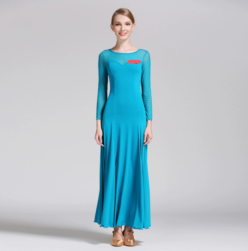 Robe de danse de salon pour femmes, costumes modernes, robe de valse, costumes de Rumba, 1 pièce/lot