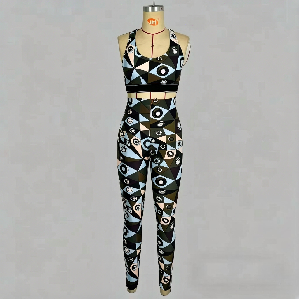 Ensembles de yoga et de sport pour femmes, design classique 2026, avec foulard bandeau et logo signature, de marque de luxe, comprenant des ensembles pantalon et des tenues de plage