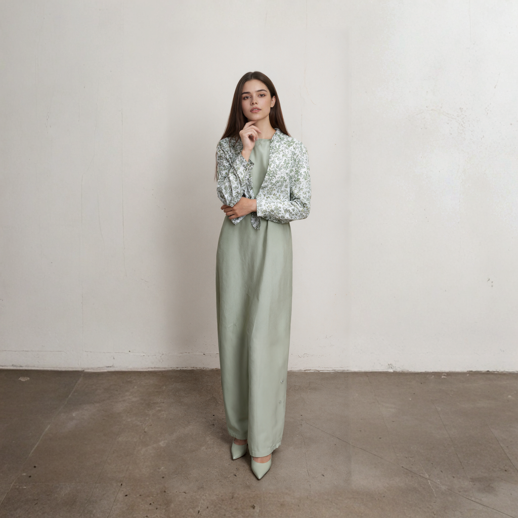 Ensemble chemise et robe en coton et lin pour femmes, imprimé à la mode avec poche, Collection de robes de qualité supérieure, ensemble 2 pièces élégant pour dames, automne