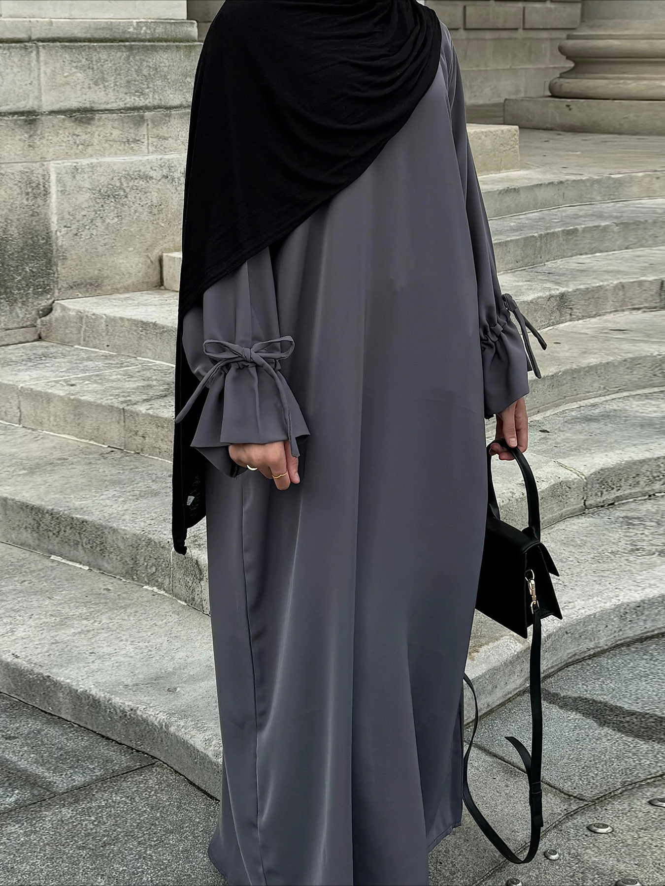 Robe musulmane à lacets pour femmes, Abaya Jalabiya, Ramadan, Robe longue éducative, Islam arabe, Maroc, Dubaï, Caftan, 2025