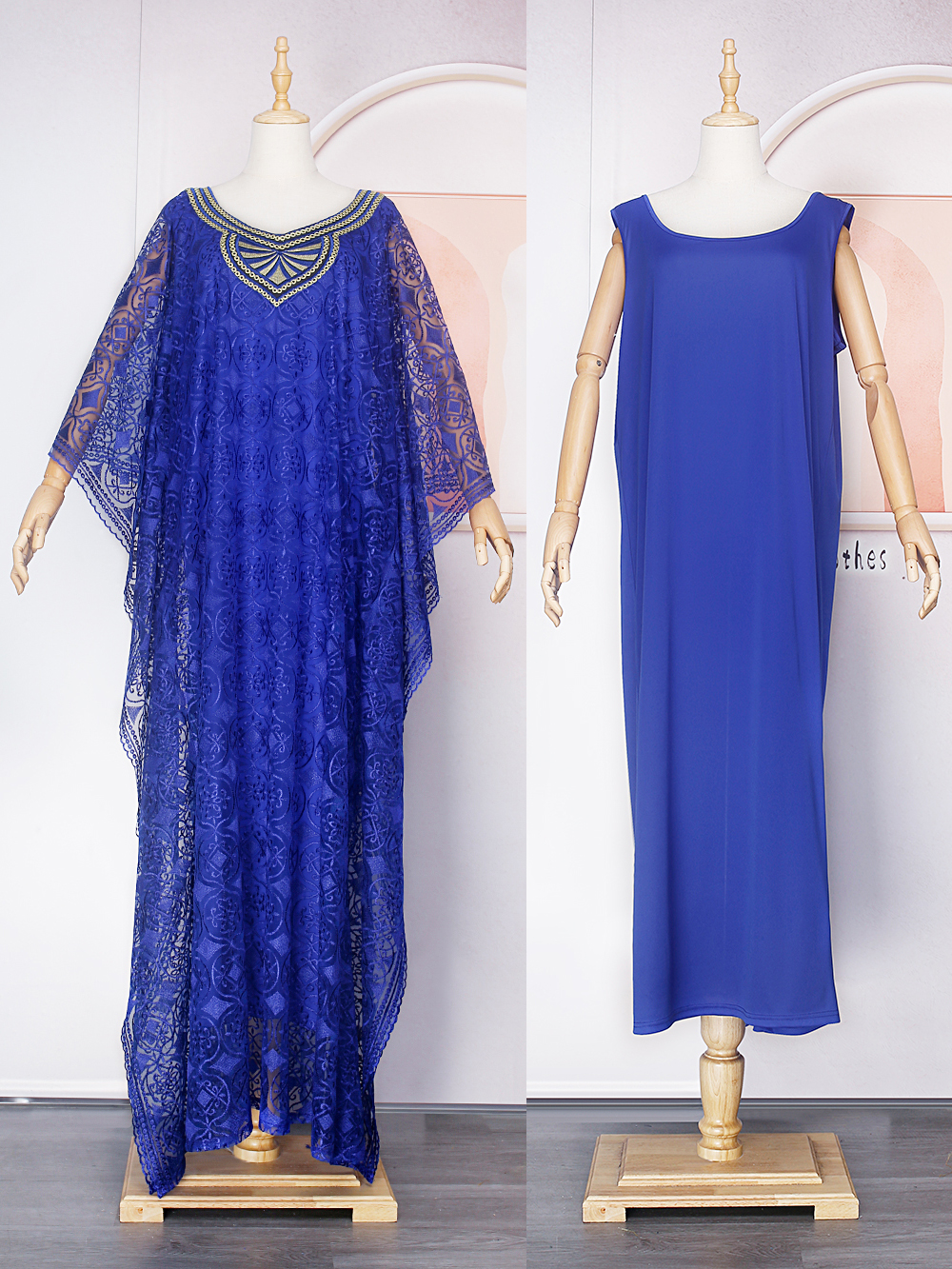 Robes amples en dentelle pour femmes, tenue de soirée de mariage, robe traditionnelle africaine, ensemble deux pièces, vêtements 2026, Abayas Dubai Hijab