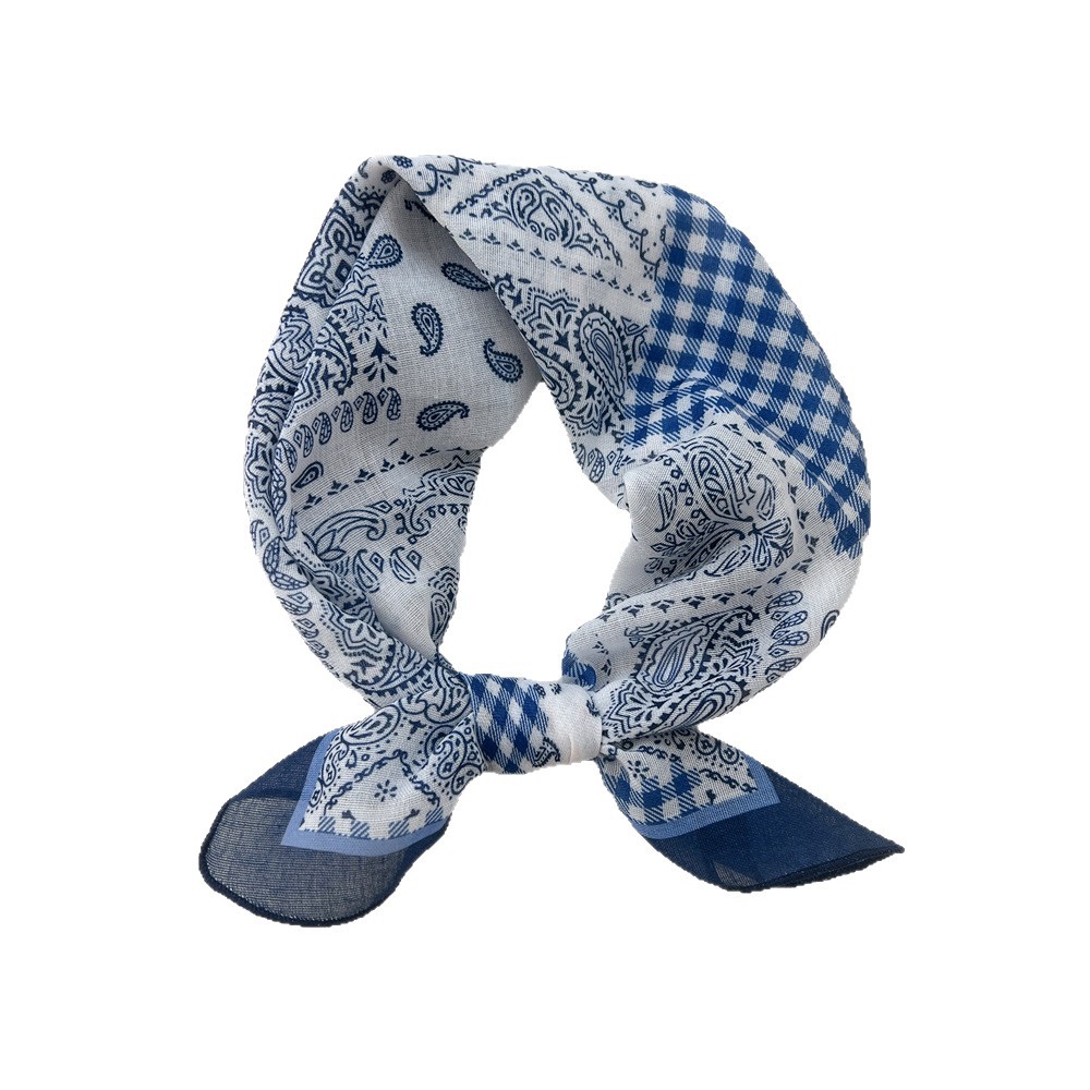 55cm dames mode doux coton carré écharpe bandeau foulard foulard enveloppement Turban Bandanas bandeau châle accessoires