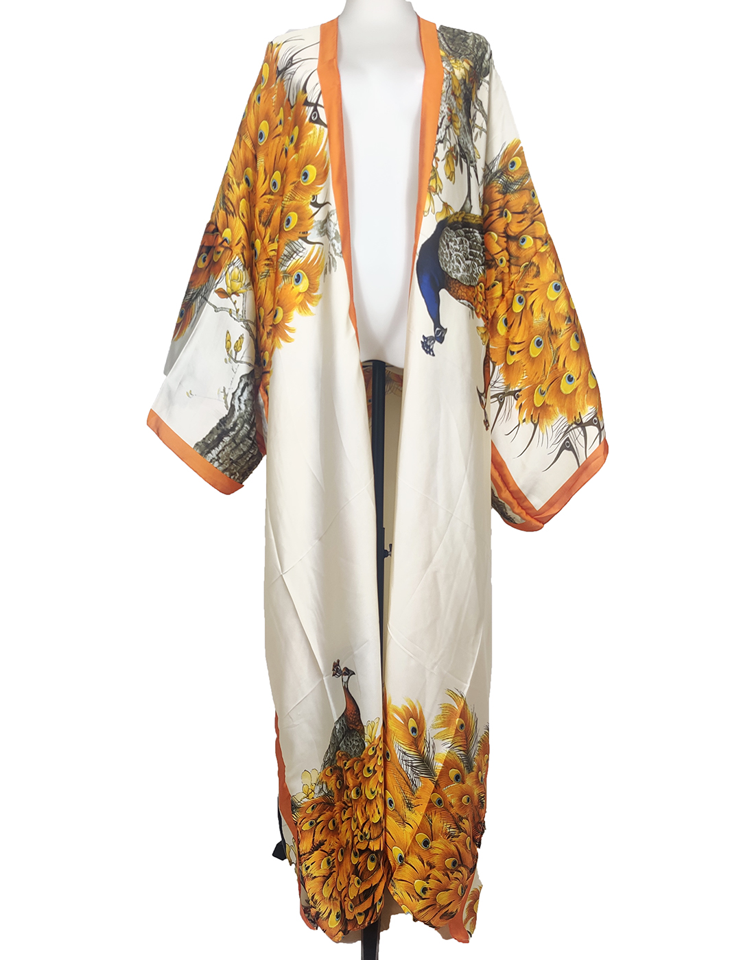 Europe mode été Sexy femmes Animal soie imprimé plage Bikini couvrir décontracté afrique dame maillots de bain lâche Cardigans Kimonos