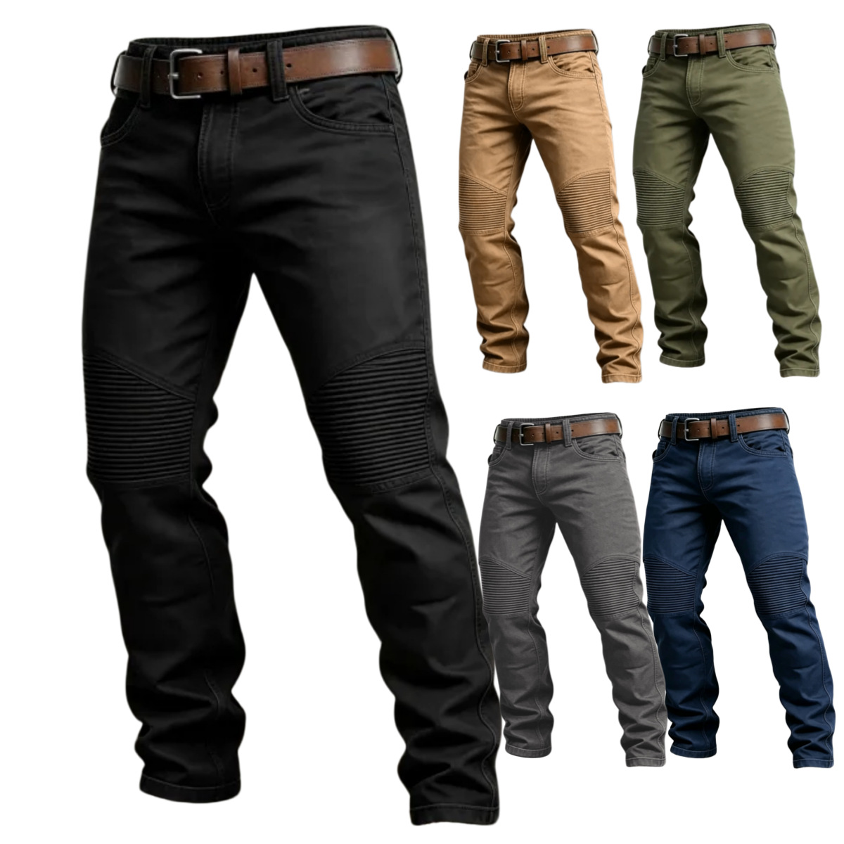 Nouveau pantalon cargo pour homme, coupe ample et droite, gris uni, polyvalent, pour le travail, joggers noirs, en coton, décontracté