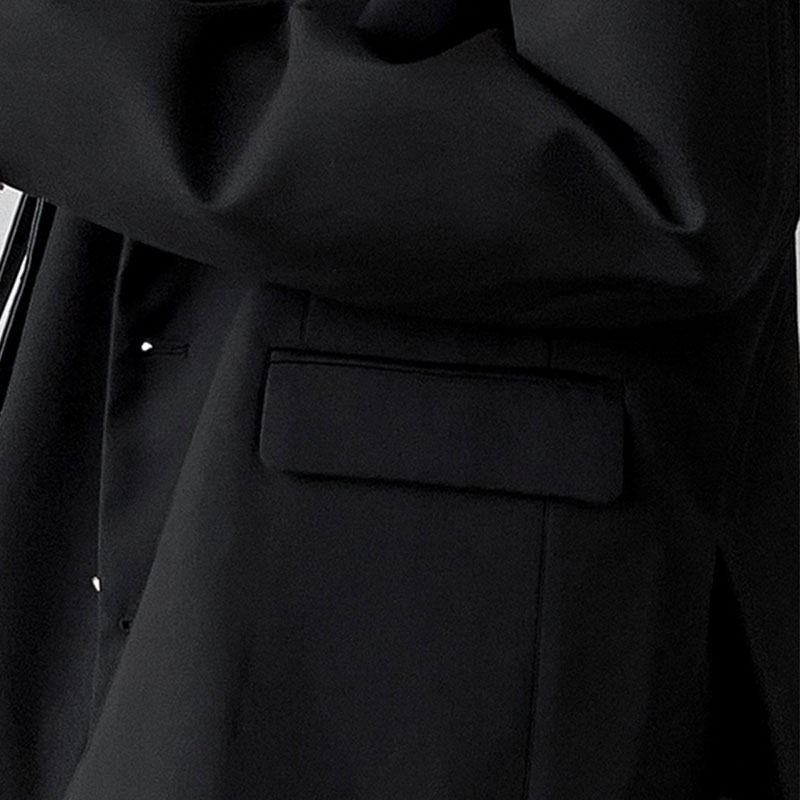 Veste d'Uniforme Sвde Style Japonais pour Homme, Col Montant, Tunique Trempée, Costume DK, Manteau Noir avec Plaque Nominative, Version Haute