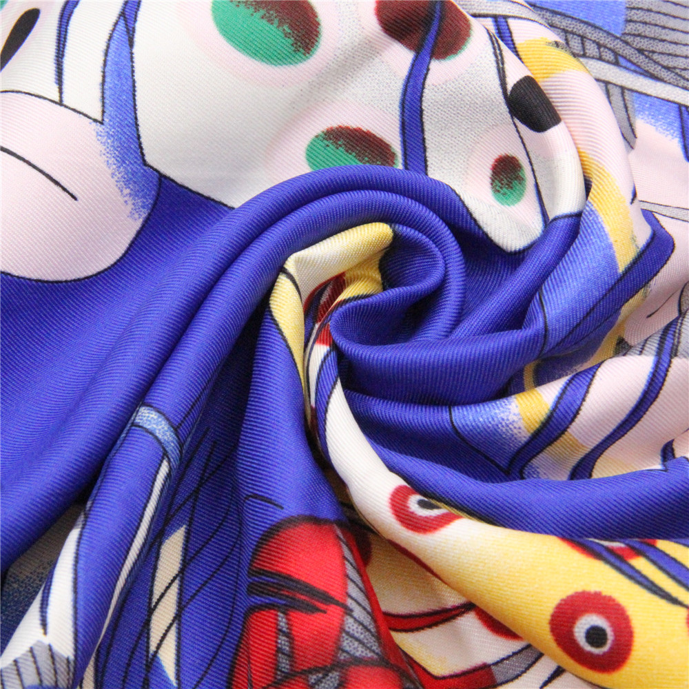 POBING-Foulard sergé pour femme, châle indien, imprimé plumes, étoles bandana, foulard hijab, écharpes carrées, enveloppes, 130cm