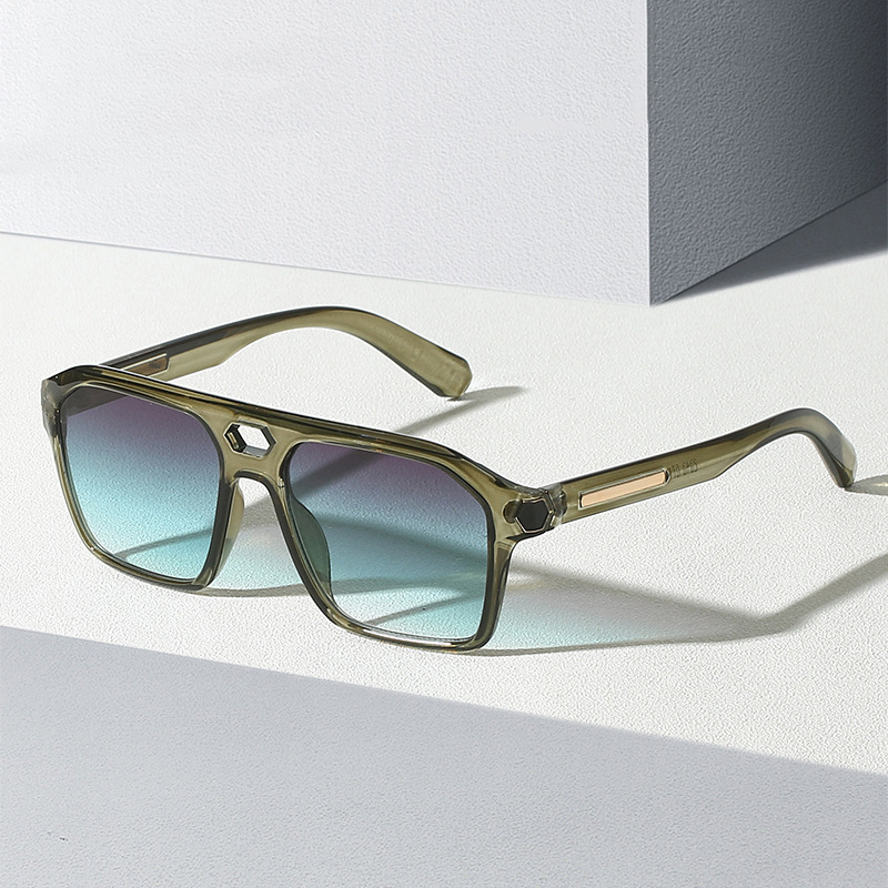 Lunettes de soleil carrées de luxe pour femmes et hommes, marque tendance de styliste, grande monture, mode Vintage dégradé Punk nuances, 2025
