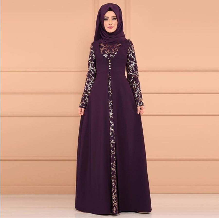 Robe Hijab pour femmes musulmanes, abaya, turquie, arabe, caftan, dubaï, kaftan, marocain, grande taille