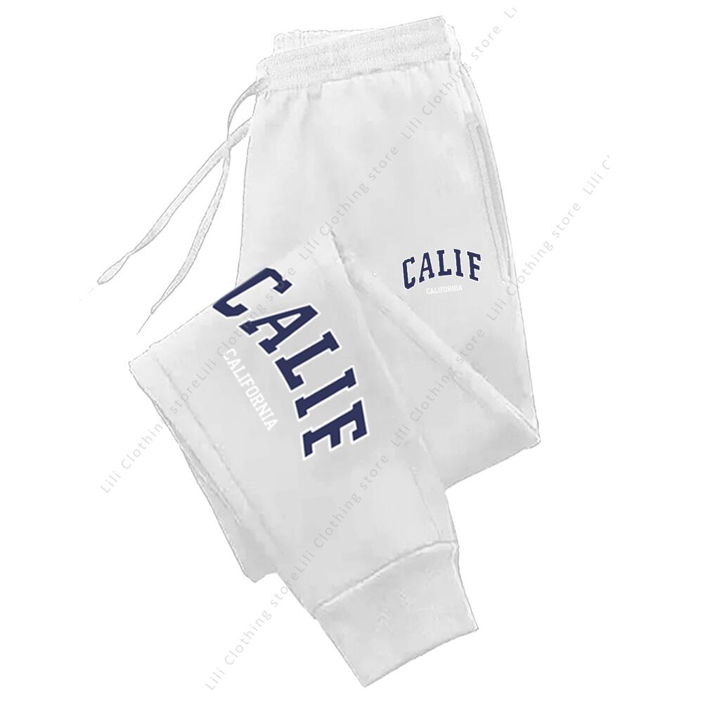 Pantalons pour femmes pantalons de haute qualité automne hiver CALIF lettre imprimer sport décontracté pantalons de survêtement en plein air course survêtement pantalon femme