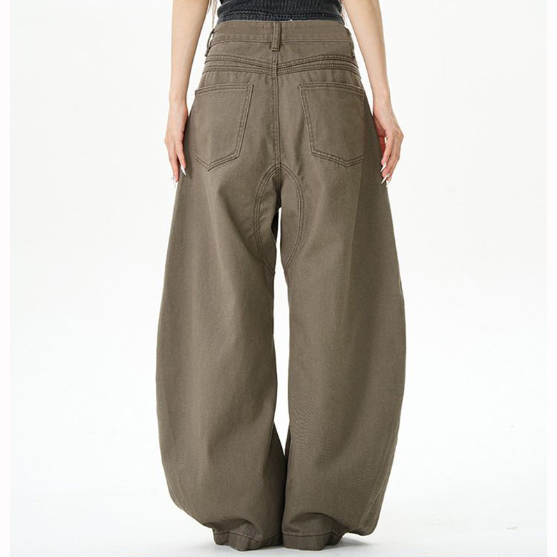 Jean fin taille haute pour femme, ample, décontracté, classique, rétro, jambes droites, mode coréenne, Denim