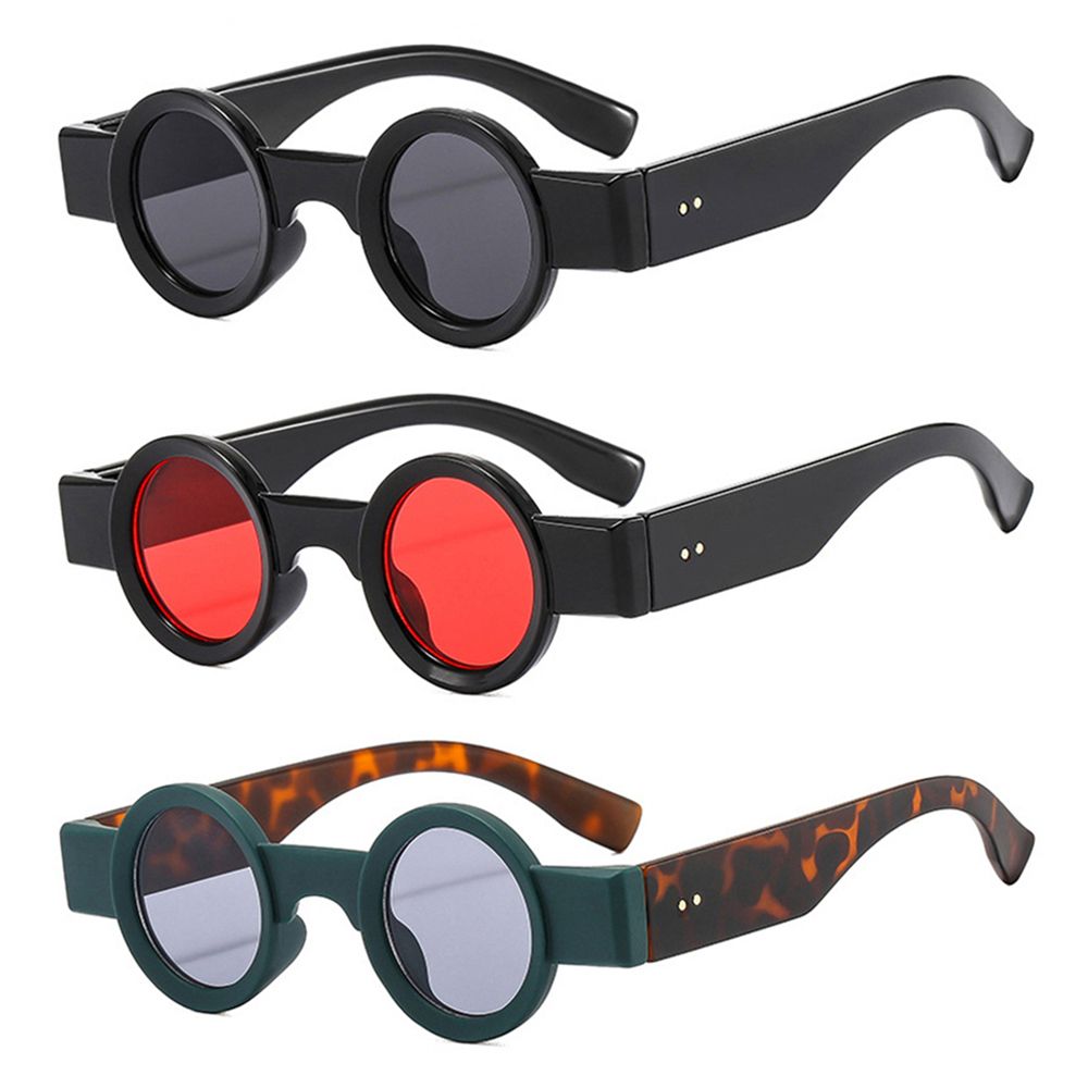 Petites lunettes de soleil rondes pour femmes et hommes, UV400, RiSALE, Punk Shades, Lunettes de soleil pour femmes, Ins Popméthanol, Clear Ocean Lens Eyewear, Tendance