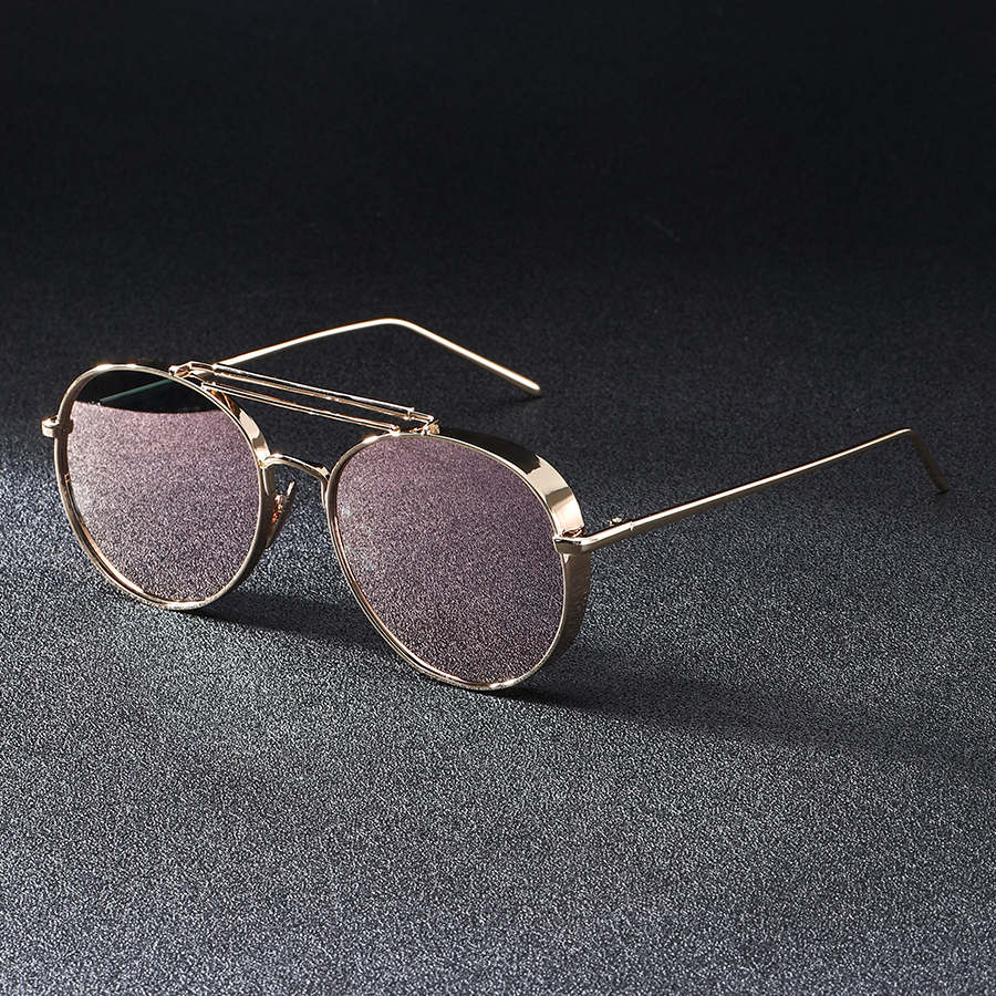 Lunettes de soleil rondes de luxe pour hommes, nouvelle mode, lunettes de soleil d'extérieur pour la conduite, lunettes de soleil pour femmes, design vintage tendance, marque, UV400