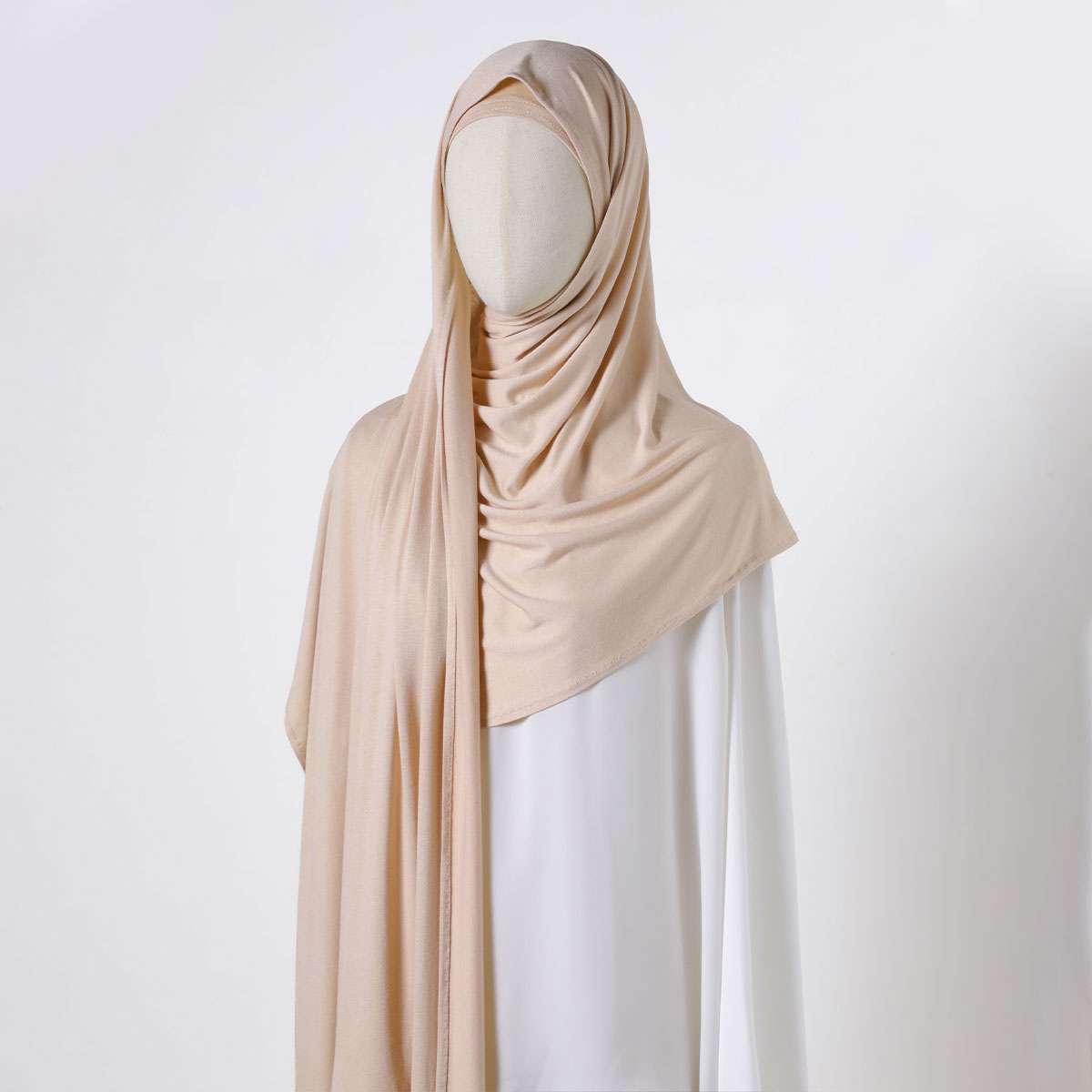 Élégant couleur unie costume en mousseline de soie femme écharpe décontracté musulman Hijab protection solaire châle enveloppes bandeau Bufanda Foulard Echarpe