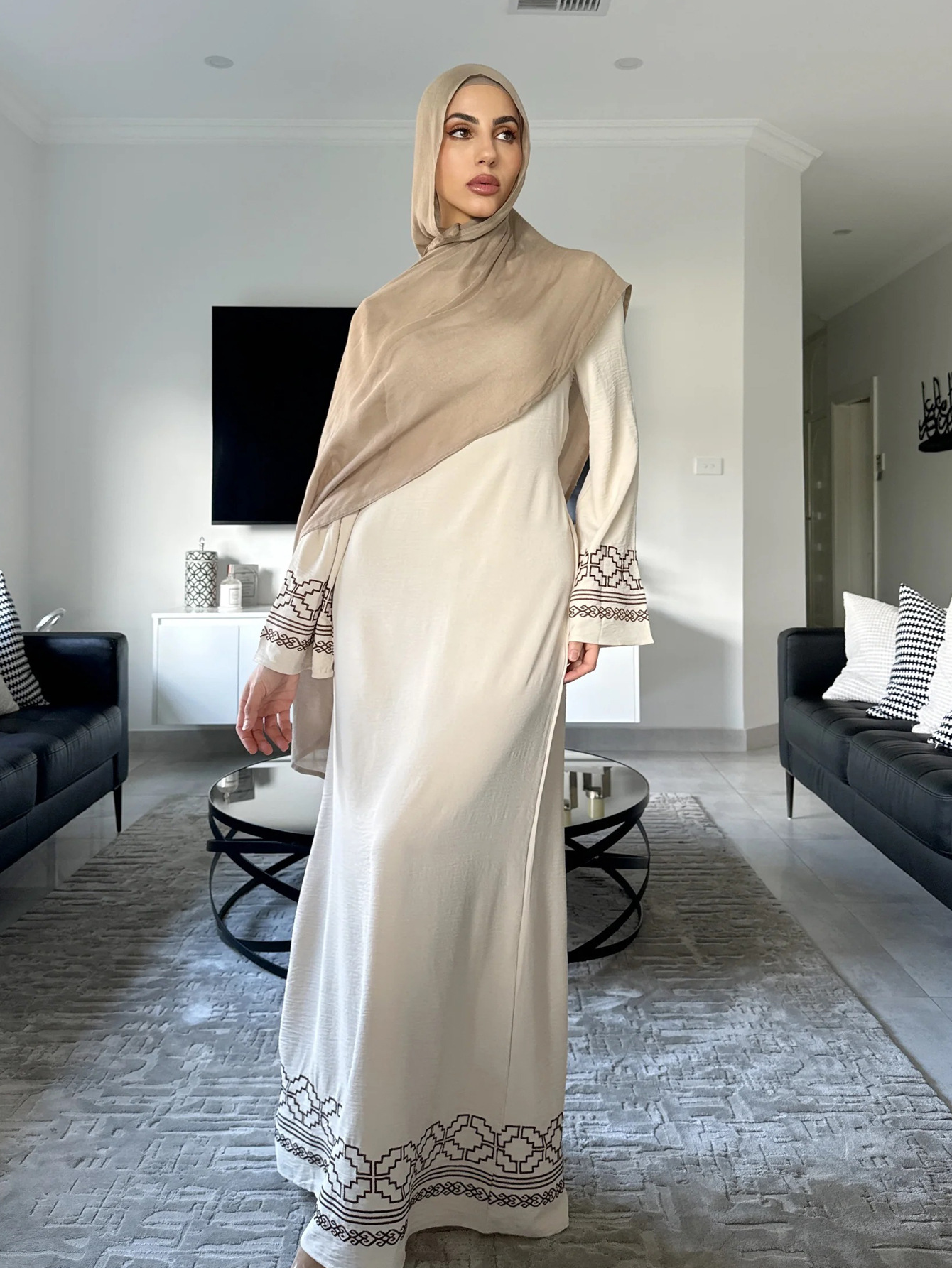 Eid broderie Abayas pour femmes Robe musulmane dubaï luxe turquie caftan Islam vêtements Kebaya Caftan Marocain Femme Robe Kimono