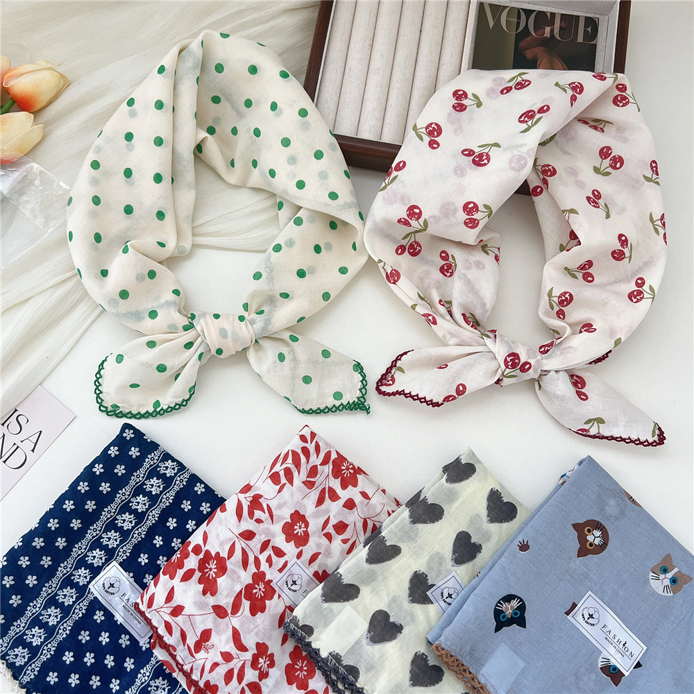 68*68 cm carré écharpe bandeau accessoires mouchoir foulard foulard foulard Bandanas
