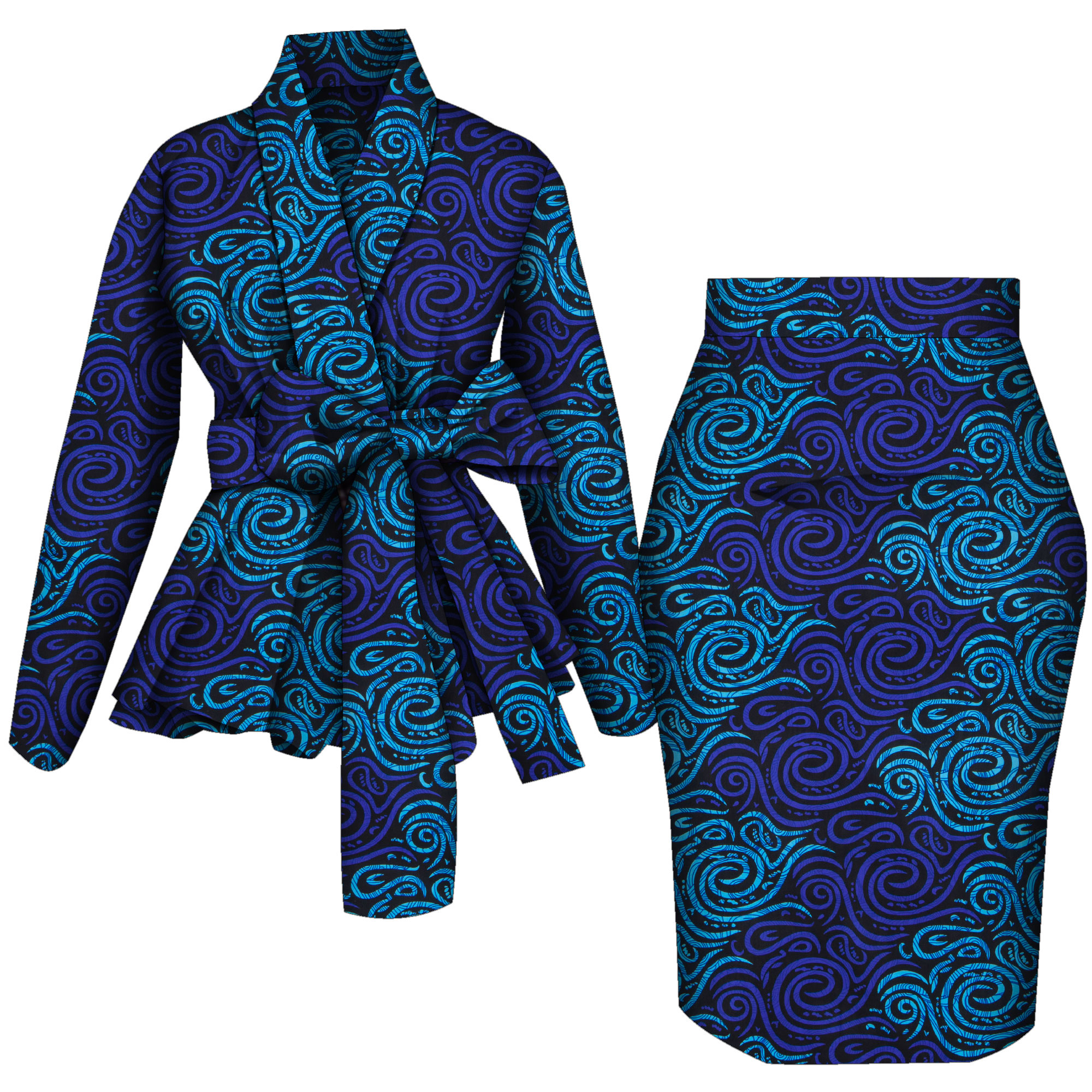 Ensemble haut et jupe à manches longues pour femmes africaines, olympiques College Ankara, vêtements de fête personnalisés, coton, Wy10871