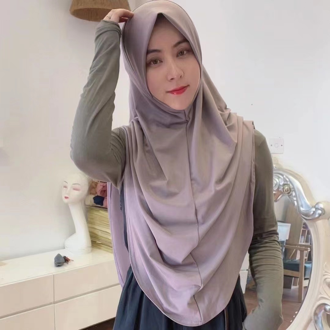 H306 plaine XXL taille hijab musulman avec partie du menton top qualité amira tirer sur écharpe islamique vente chaude foulard