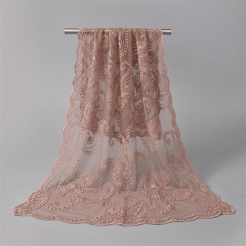 Nouveau châle en dentelle brodée, voile floral pour femme, écharpe de fête, poncho de mariage, étoles, bandeaux et foulards pour femmes