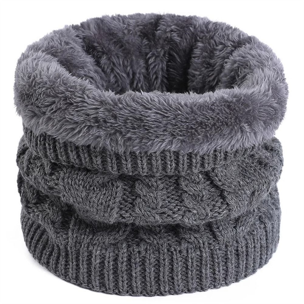 Écharpe tricotée de couleur unie, coupe-vent, résistante au froid, écharpe chaude, écharpe épaisse pour le cou, unisexe