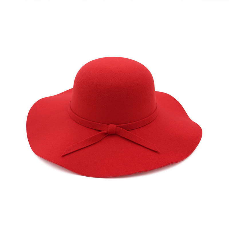 Chapeaux d'hiver pour femmes, chapeau bob doux vintage à large bord en feutre de laine, chapeau fedora souple, chapeau cloche large pour femmes, chapeau d'église