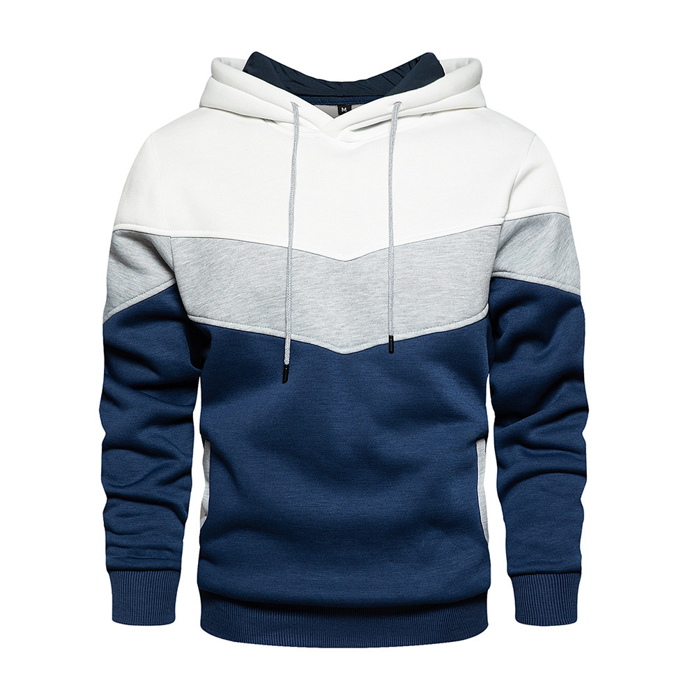 2025 nouveaux hommes sweat à capuche patchwork en plein air vêtements de sport décontractés mode de rue hommes polaire thermique sweat à capuche automne hiver manteau
