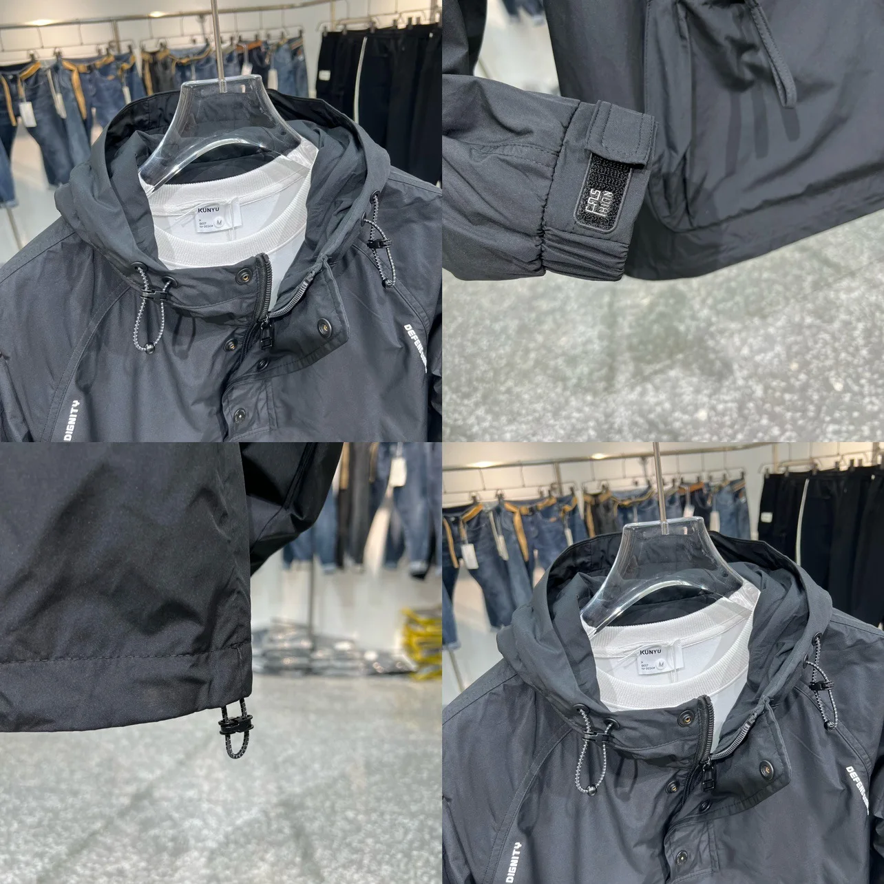 Veste zippée multi-poches pour hommes, vestes de mode coréenne, veste de travail de rue décontractée, coupe couvertes, pilote de baseball trempé