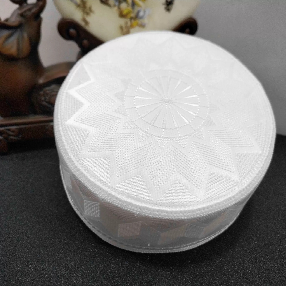 Chapeaux Musulmans pour Hommes, Vêtements, Produits Turcs, Chapeau de Prière en Maille Dorée, Kippa, Kufi Islamique, Topi Brodé 03295