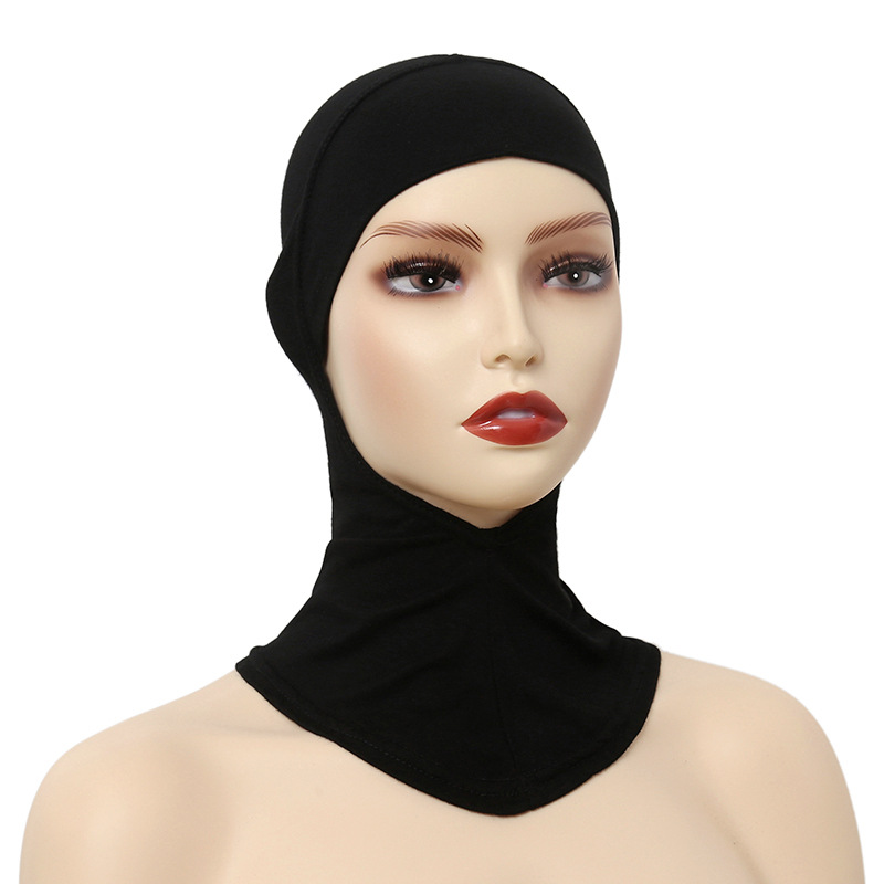 Nouveau Voile Intégral Extensible pour Femme 2026 – Turban Musulman, Sous-Hijab, Bonnet Châle avec Couverture Complète du Cou