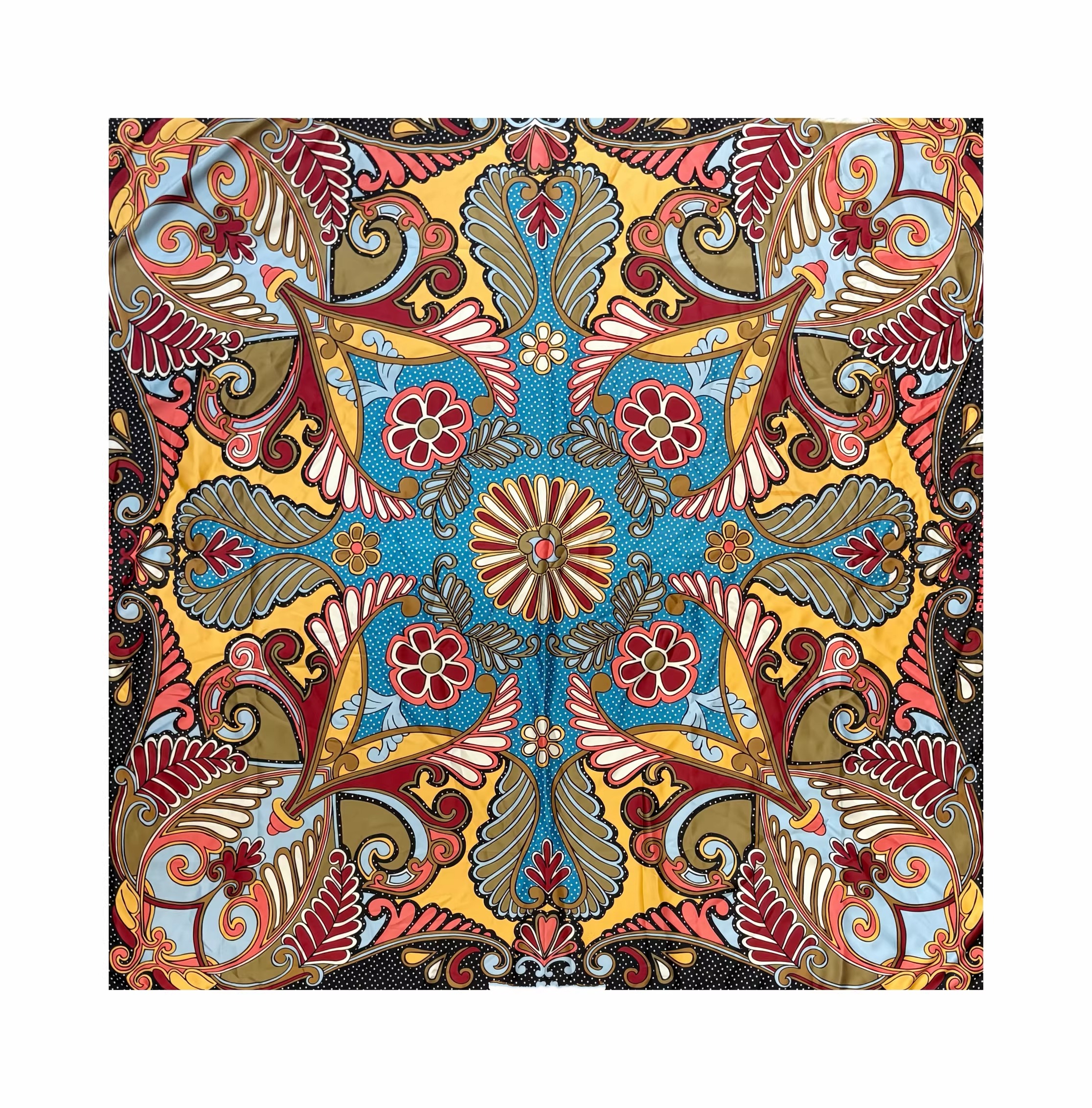 Écharpe de créateur à pois, châle pour femme, écharpe en dentelle, écharpe carrée au design graffiti, écharpe fine 120cm * 120cm