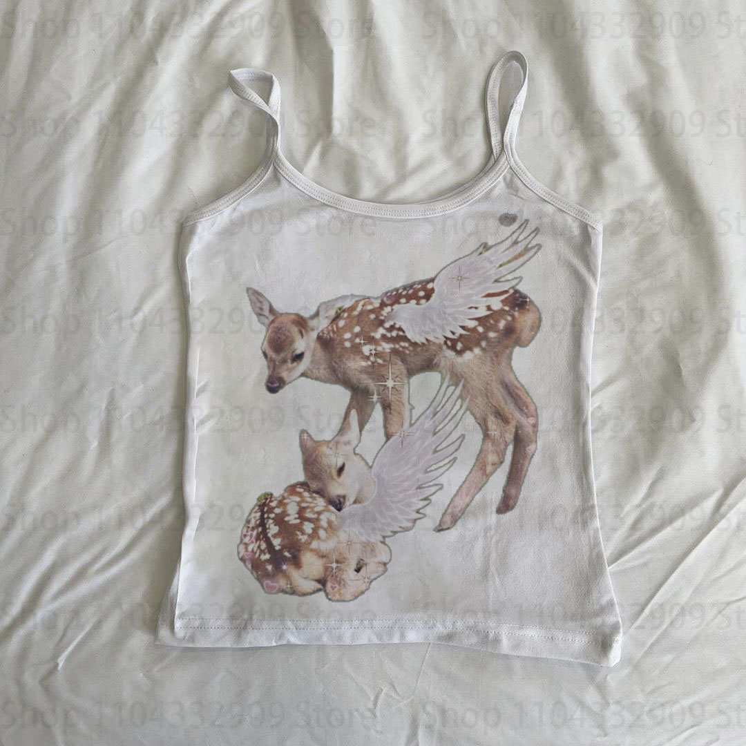 Haut sexy pour femmes, vêtements vintage, vêtements gothiques, style Shoujo Girl, crop tops, débardeurs et camisoles Y2k, corset pour femmes, Harajuku