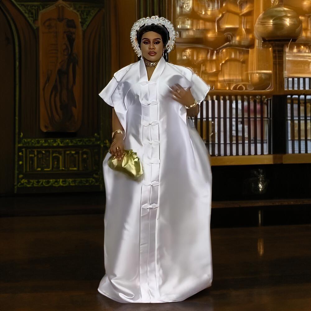 Robes africaines de créateur, tenues avec un foulard, robe africaine de luxe, élégance, hauts africains pour femmes, robe turque