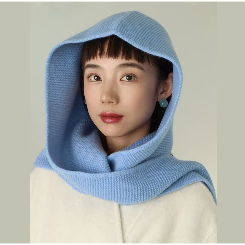 100% laine grande écharpe Sophie surdimensionné capuche cagoule chapeau d'hiver Protection des oreilles coupe-vent chaud Bomber chapeaux femmes mode bonnets