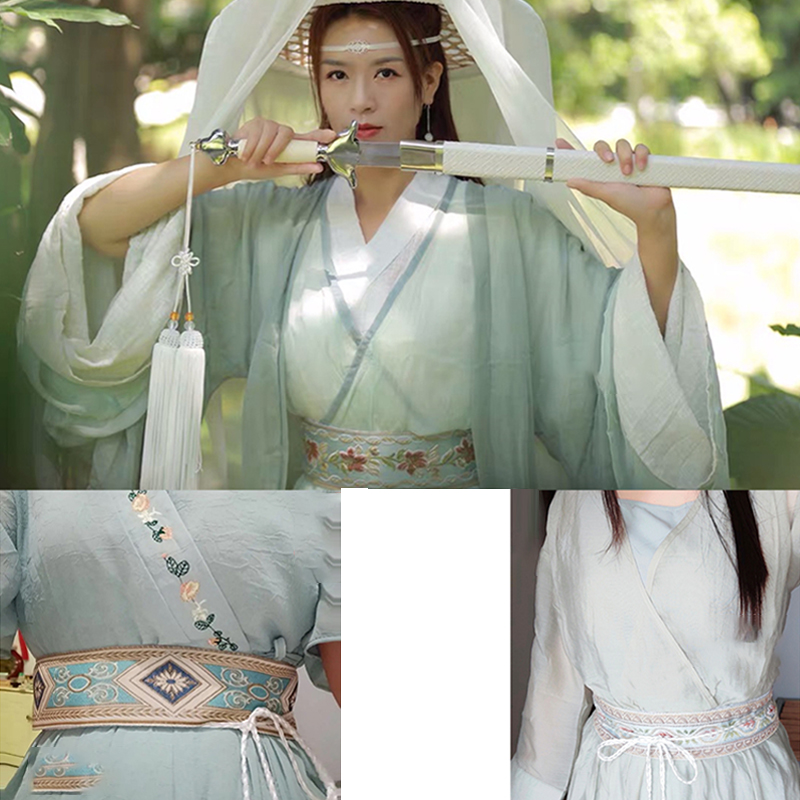 Ceinture Obi traditionnelle Kimono japonaise, large ceinture brodée, littéraire rétro Mori, Style ethnique Hanfu, décor de robe, ceinture de taille à pompon