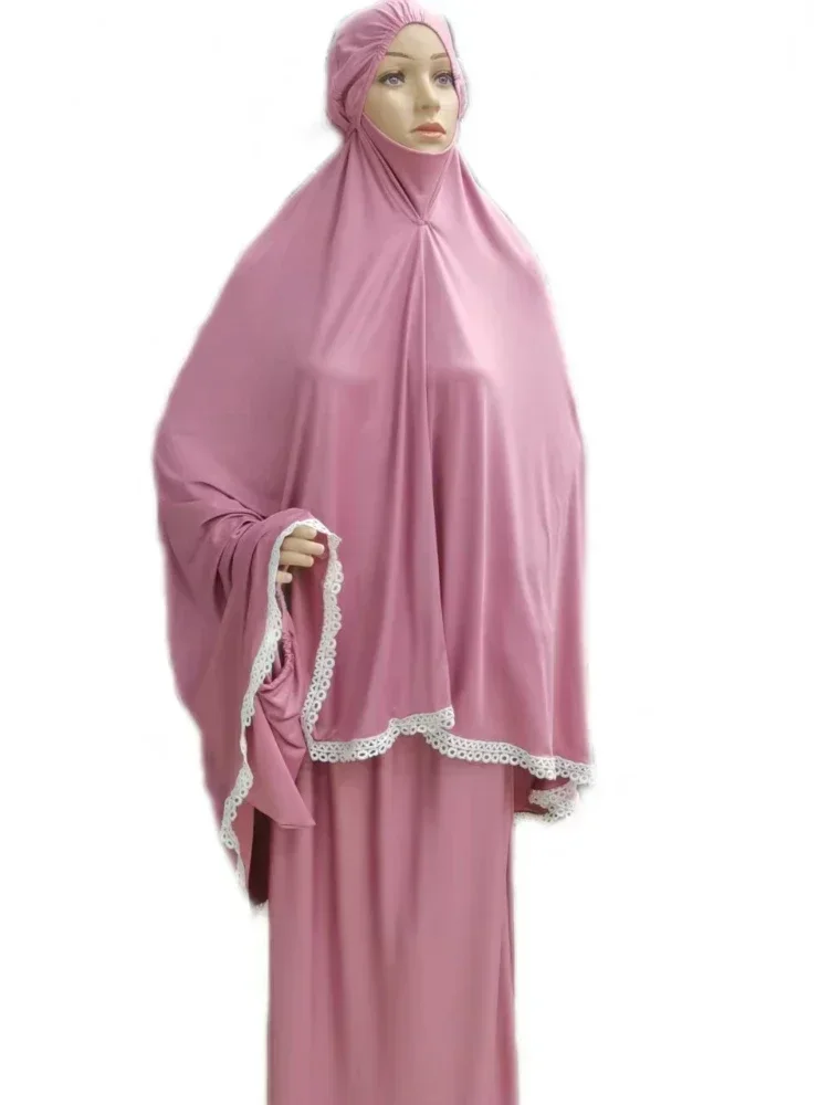 Vêtement de prière Eid Ramadan pour femmes musulmanes, ensembles de jupes, ensemble Abaya 2 pièces, ensembles Hijab, ensembles de jupes longues tiens imar, Niqab, robe musulmane