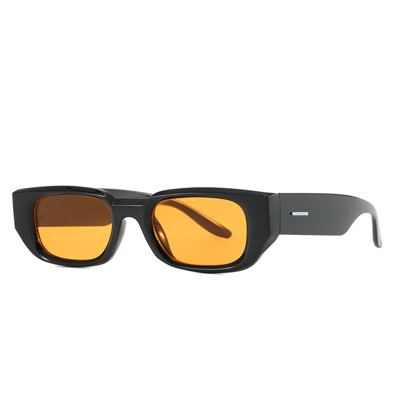 Lunettes de soleil vintage rectangulaires pour hommes, monture blanche, style rétro, de marque, protection UV400, pour femmes
