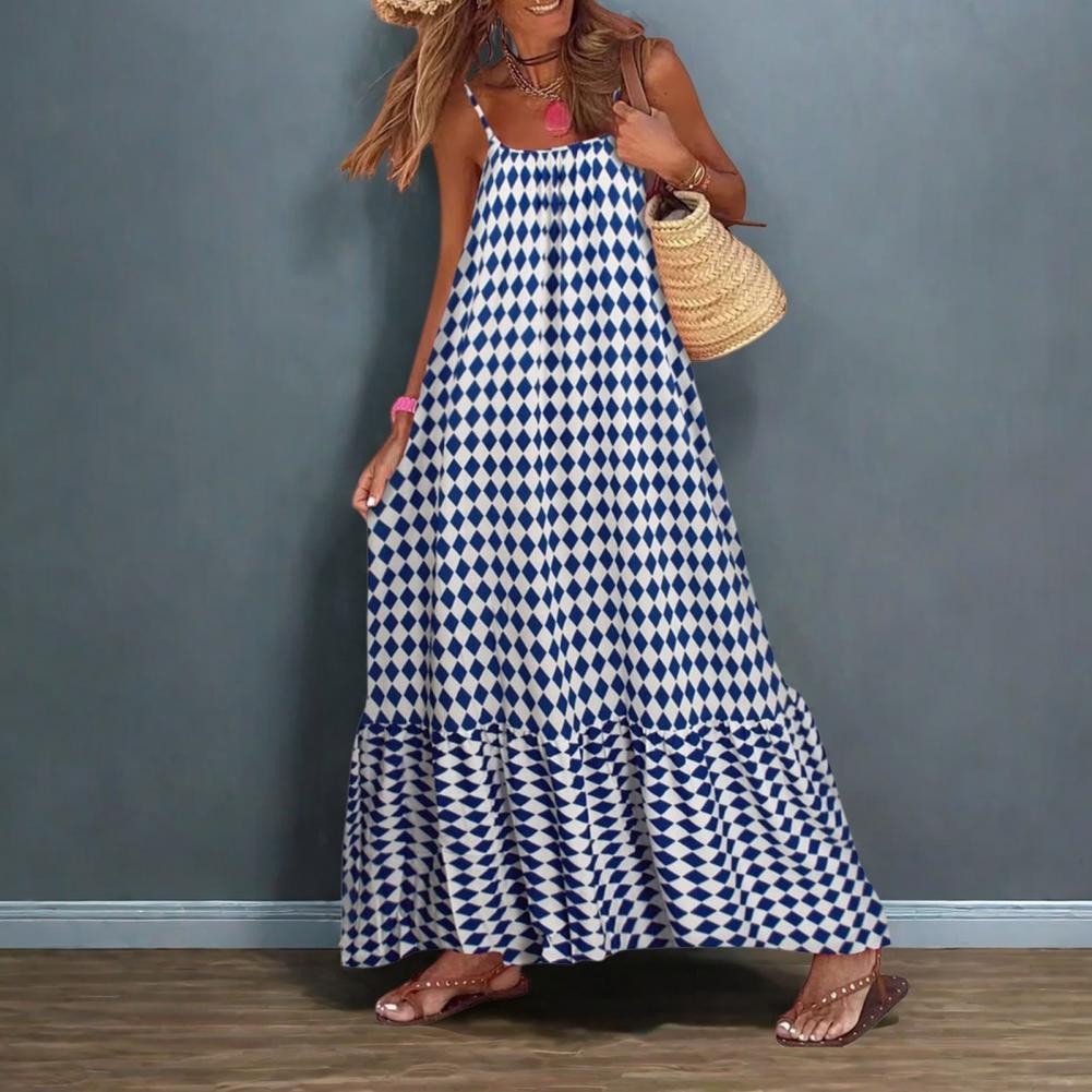 Robe longue bohème à fleurs superposée pour femme, style décontracté, dos nu, idéale pour l'été et la garde-robe