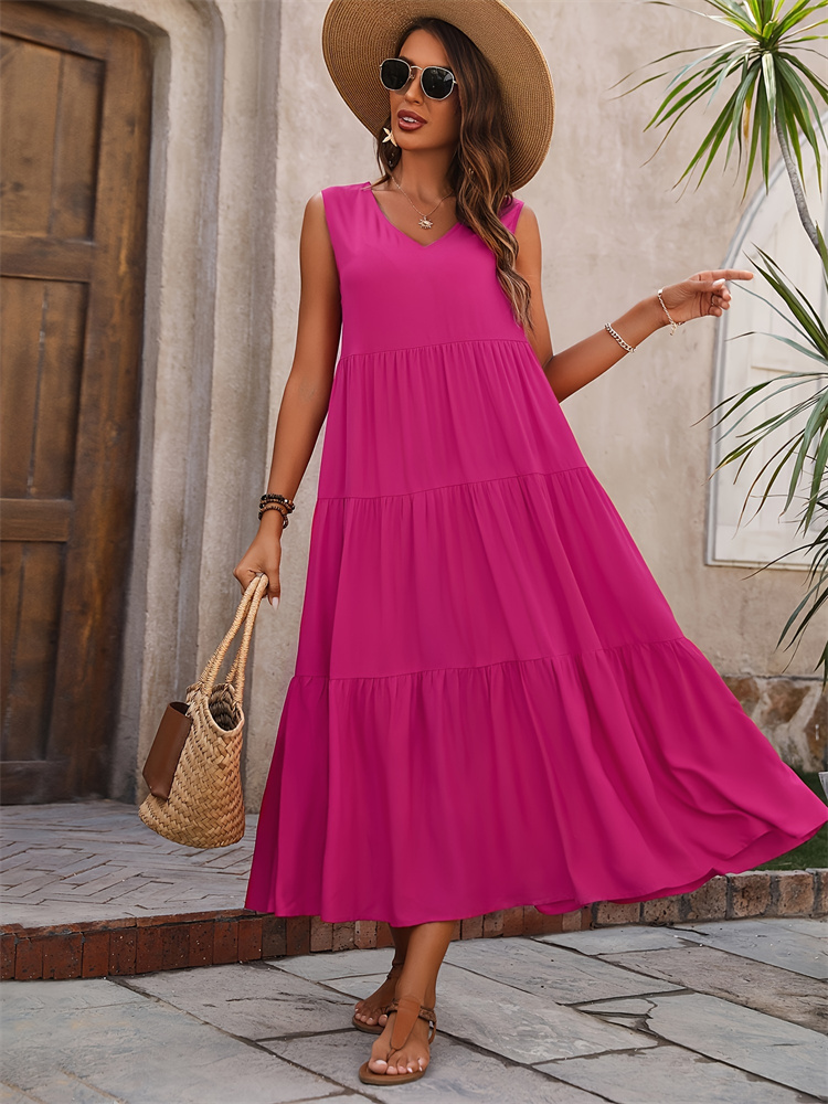 Robe Femme 2024, Robe d'été décontractée, Robes de marque élégantes, Robe jaune et noire, Femme