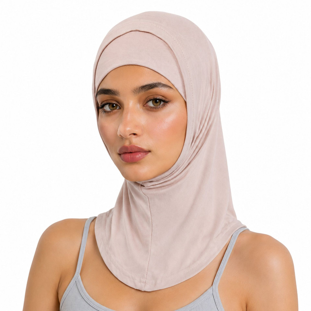 Bonnet Hijab en Modal Doux à Couverture Complète du Cou pour Femme, Extensible, Couleur Unie, Sous-voile, Bonnet Quotidien Modeste pour Femme Musulmane, Sous-voile, Foulard de Tête