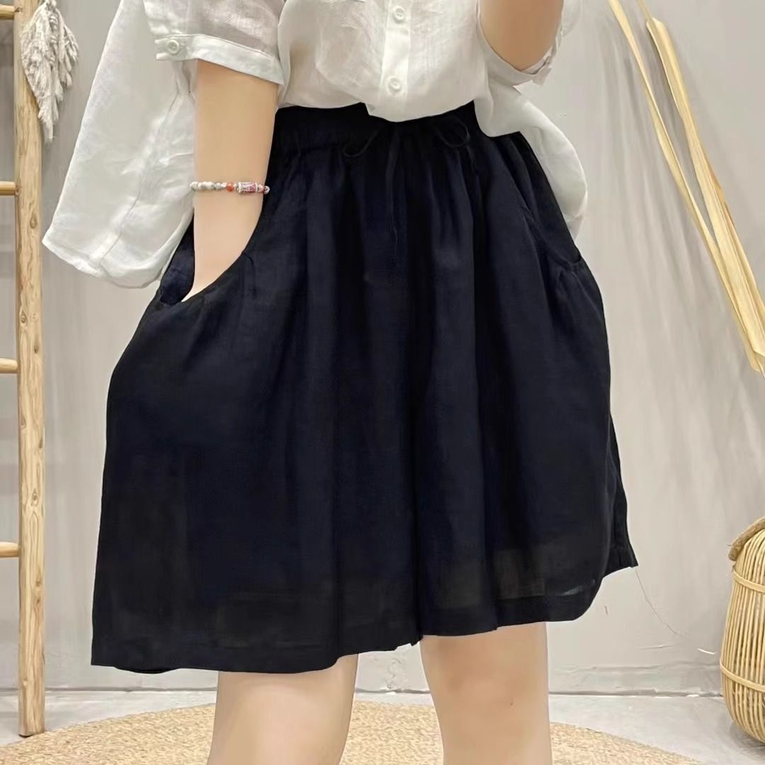 Vêtements pour femmes grandes tailles, coupe ample, couleur unie, vêtements pour femmes en coton et lin, confortables, mode pour femmes de bureau