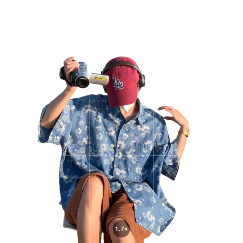 Hommes mode décontracté hauts respirant à manches longues chemises Blouses homme chemise en coton ample imprimé chemise de plage Streetwear homme vêtements