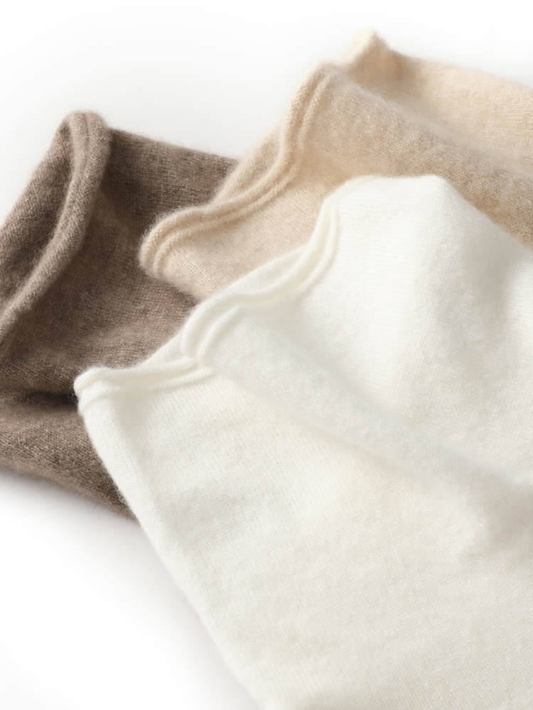 Pull à col roulé sans manches pour femme, gilet 100% laine mérinos, basique, tricoté doux, haut de Style coréen, automne hiver