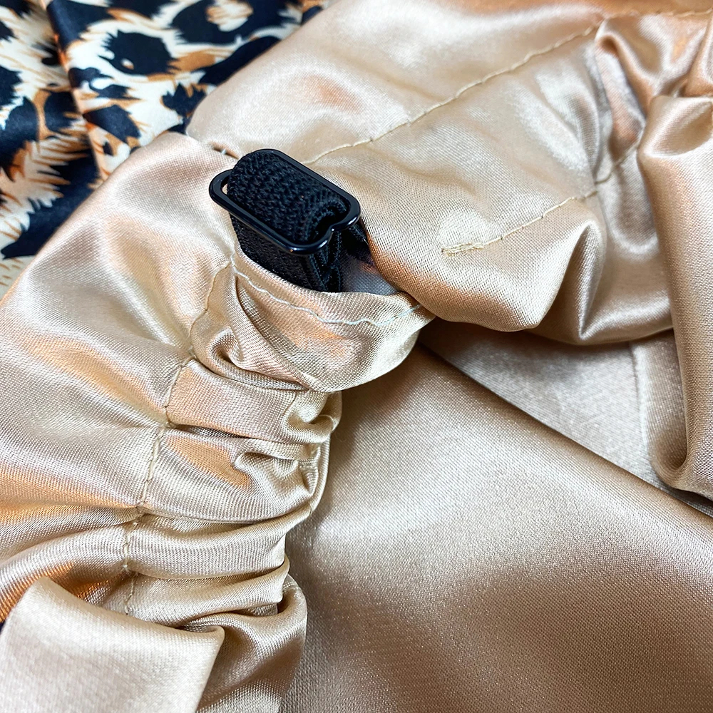 Bonnet en Satin élastique à large bord, chapeau pour cheveux longs, chapeaux de couchage, boucles réversibles, pour femmes et hommes, accessoire pour cheveux