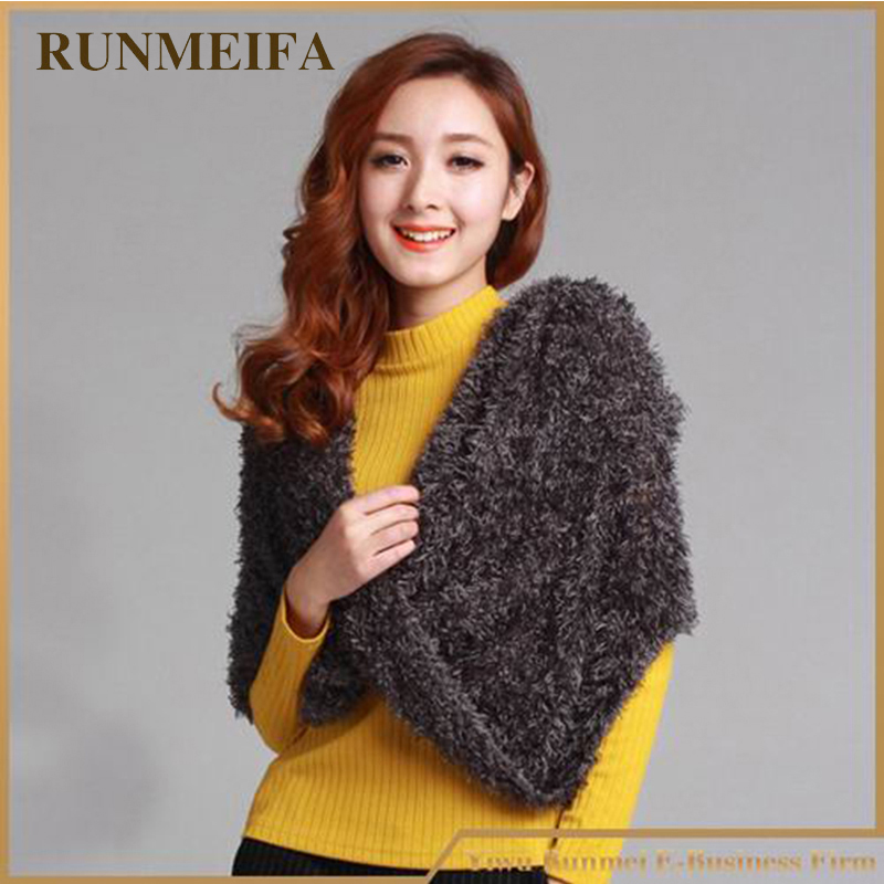 Marque de luxe mode hiver chaud écharpe magique polyvalent en peluche sentiment 35 couleurs doux confortable Pashmina châles et Capes