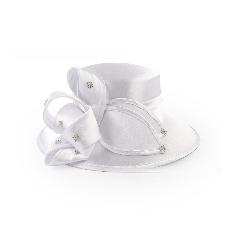 Chapeaux en tissu élégants pour femmes, robe de Cocktail, thé, casquette Derby, fleur, large bord, Fedora d'église, Cloche noire