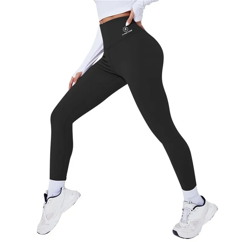 1pc femmes taille haute Yoga Leggins collants de sport femme pantalons de course Sexy bout à bout Leggings gymnastique Fitness Push Up Leggins ﻿