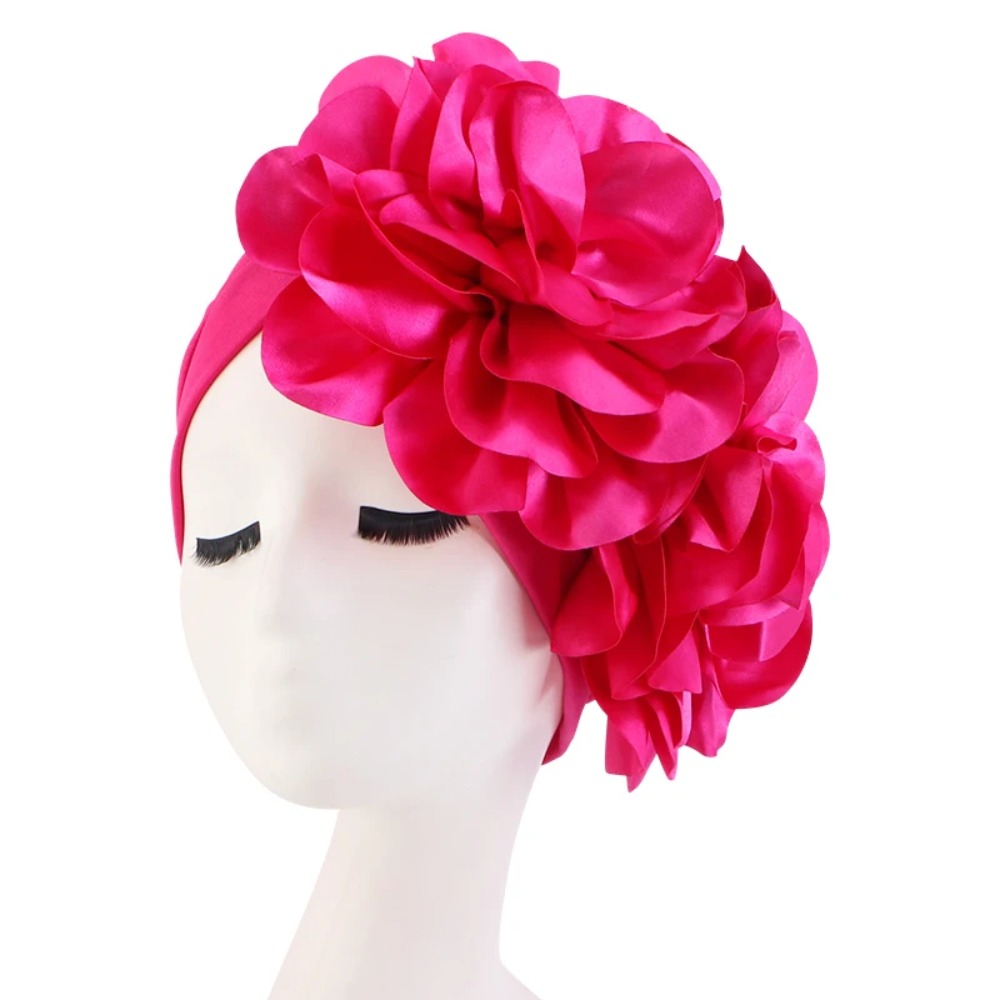 Nouvelle casquette intérieure National Turban chapeau à la mode Bonnet grande fleur chapeau Turban Style africain chapeau femmes